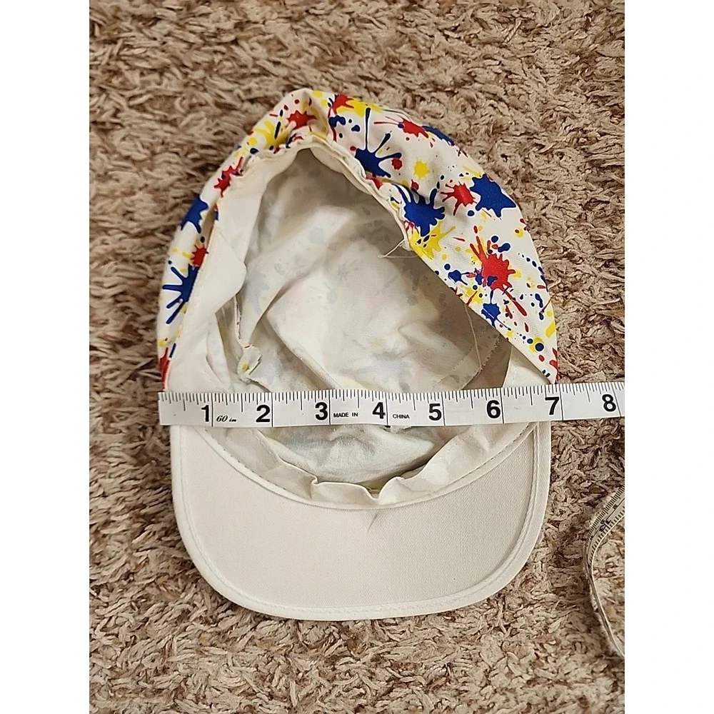 Rare Vintage Sesame Street Live Hat Cap Splatter Paint Big Bird‎ Ernie Bert CTW